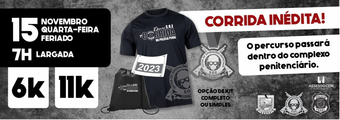 Corrida da Polícia Penal acontecerá em novembro no Complexo Penitenciário de Piraquara