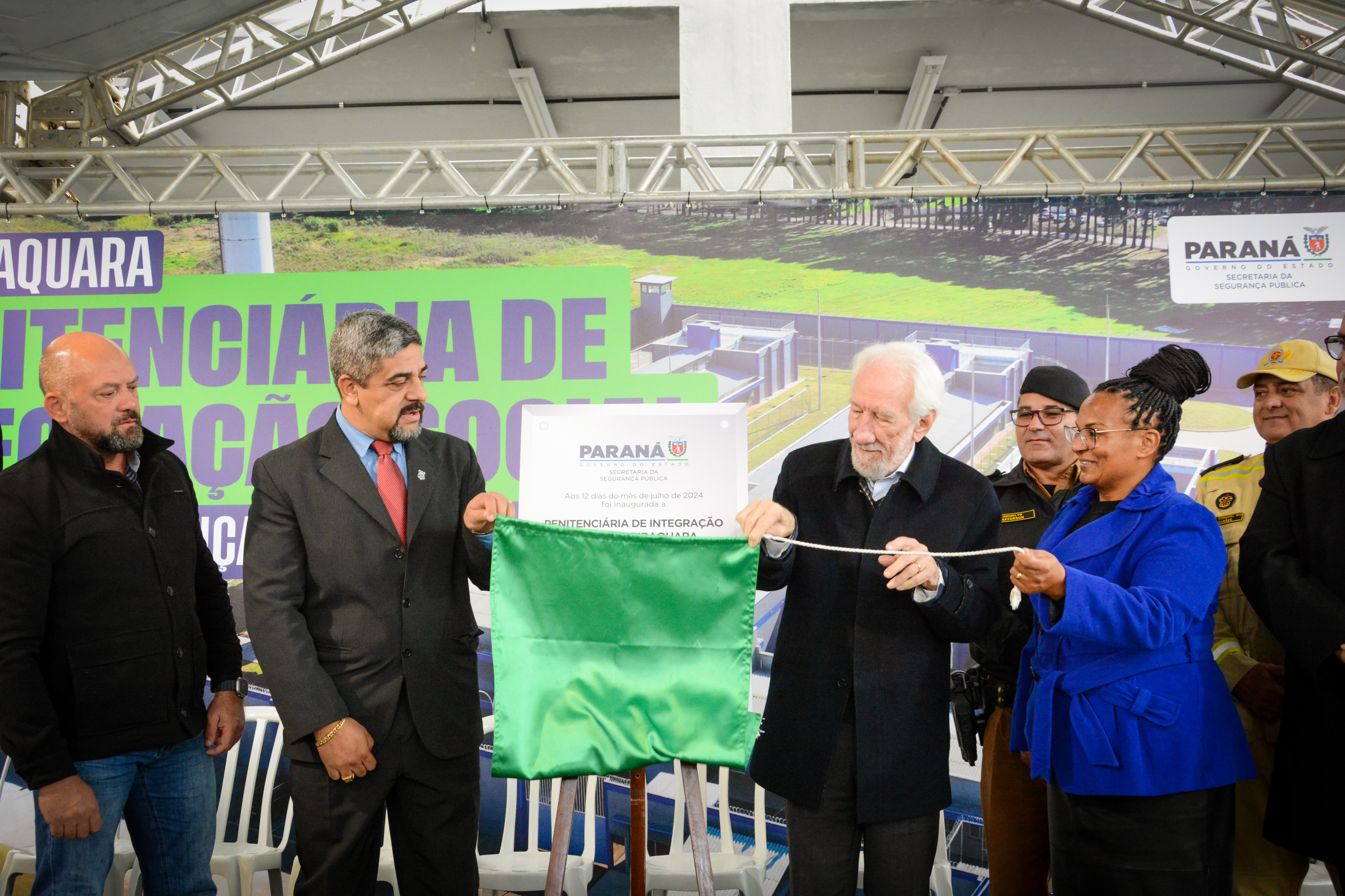 Piana inaugura unidade prisional com 392 vagas no complexo penitenciário de Piraquara