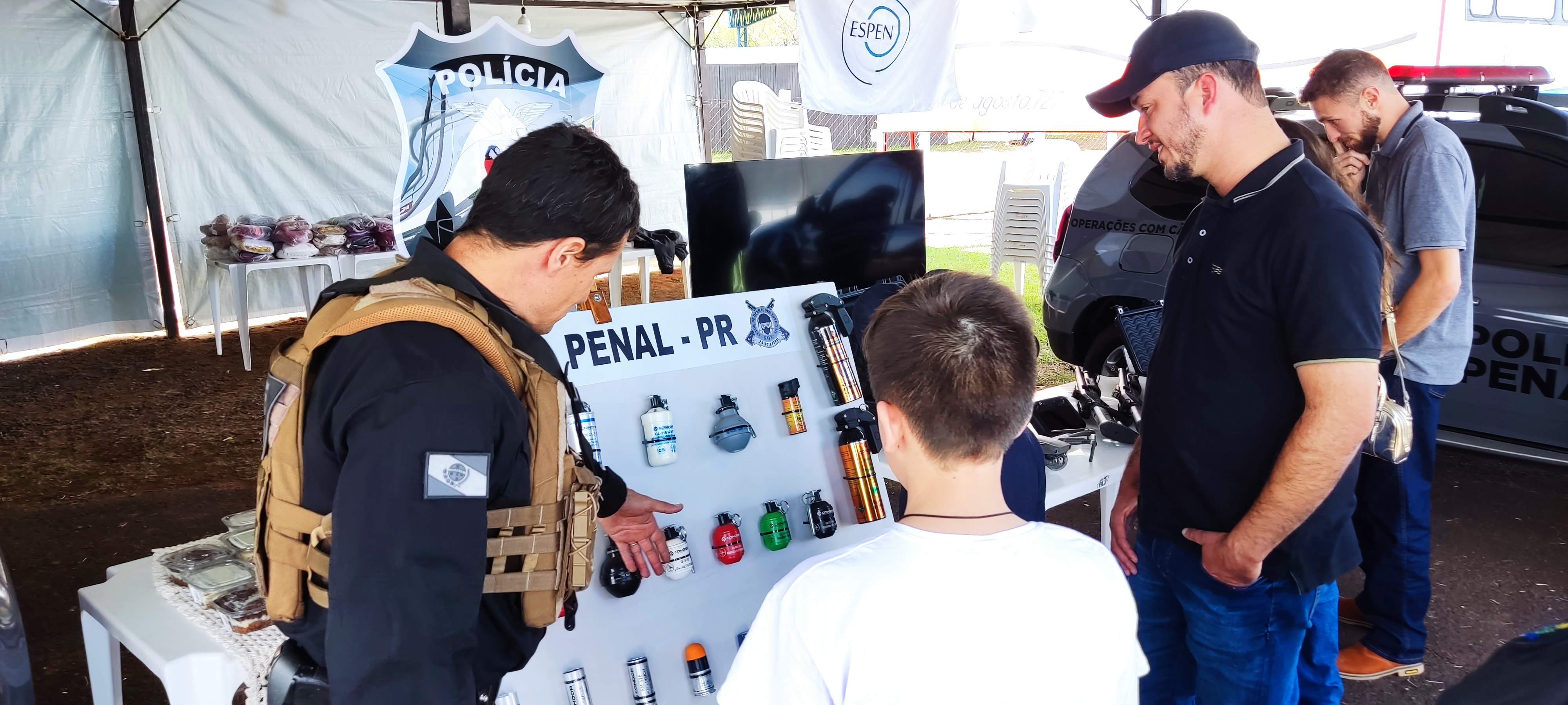 Polícia Penal expõe ações de custódia e reinserção social de apenados na ExpoGoio 2024