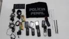 Materiais apreendidos na Penitenciária Estadual de Cascavel (PEC)