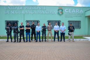 Gestores da polícia penal do Paraná realizam visita técnica no sistema prisional cearense