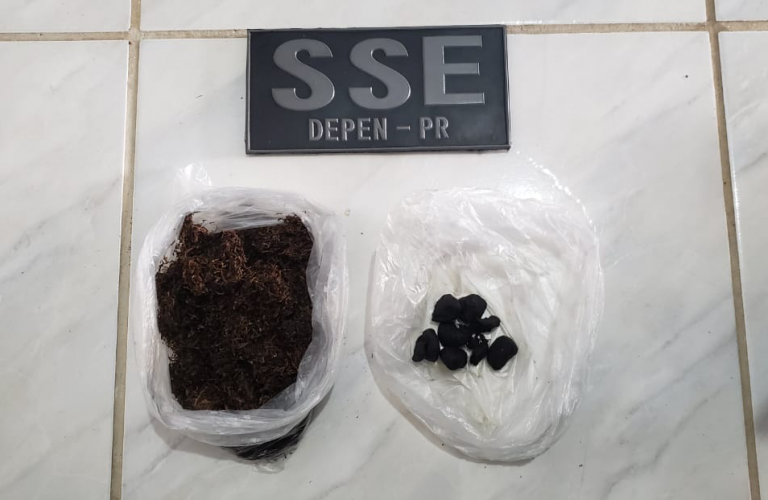 imagem dos materiais apreendidos