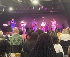 Banda musical formada por apenados faz apresentação na Casa da Cultura de Campo Mourão