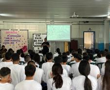 Polícia Penal promove palestras sobre valorização da vida em colégios estaduais de Laranjeiras do Sul 