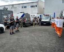 Polícia Penal escoltou mais de 400 pessoas privadas de liberdade no Verão Maior Paraná, até agora