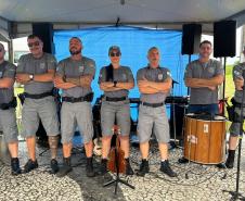 Polícia Penal do Paraná encerra exposições no Verão Maior Paraná com lançamento de banda
