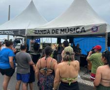 Polícia Penal do Paraná encerra exposições no Verão Maior Paraná com lançamento de banda