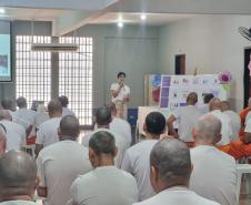 Custodiados de Cascavel recebem palestra sobre educação e prevenção à violência
