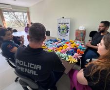 Pessoas privadas de liberdade fazem polvinhos de crochê para crianças atendidas pelo Samu