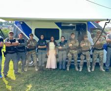 Forças de segurança realizam conscientização do combate à violência contra a mulher