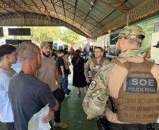 PPPR leva ações de reintegração social e aproximação com a comunidade durante o Paraná em Ação, em Cascavel