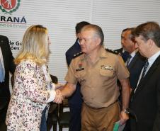 A governadora Cida Borghetti anunciou nesta segunda-feira (30), no Palácio Iguaçu,  a criação da secretária especial de Administração Penitenciária.Curitiba, 30/04/2018.Foto: Orlando KIssner/ANPr