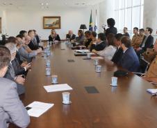 A governadora Cida Borhgetti durante a 3 Reunião de Integração das Forças de Segurança. - Curtiiba/Pr, 10 de maio de 2018 - Foto Jonas Oliveira/Governadoria