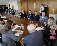 A governadora Cida Borhgetti durante a 3 Reunião de Integração das Forças de Segurança. - Curtiiba/Pr, 10 de maio de 2018 - Foto Jonas Oliveira/Governadoria