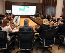 Governadora Cida Borghetti coordena a 4º Reunião de Integração das Forças de Segurança.Curitiba, 22/05/2018.Foto: Orlando kissner/ANPr