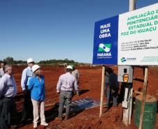 Governadora Cida Borghetti visita o local onde será construída a nova unidade penitenciária de Foz do Iguaçu.  -  Foz do Iguaçu, 09/11/2018  -  Foto: Orlando Kissner/ANPr