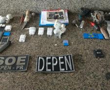 SOE Maringá realiza operação de revista geral na Cadeia de Cianorte e apreende celulares