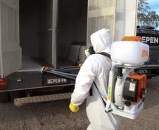 Cudados com a higienização do covid-19 nas penitenciarias.Foto: Ari Dias/AEN