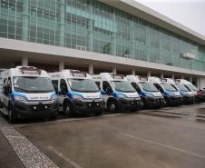 O Governador Carlos Massa Ratinho Junior entrega nesta quarta-feira (29/07), viaturas para o Departamento Penitenciário do Paraná (Depen) no Palácio Iguaçu.  Curitiba, 29/07/2020 - Foto: Geraldo Bubniak/AEN