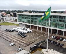 O Governador Carlos Massa Ratinho Junior entrega nesta quarta-feira (29/07), viaturas para o Departamento Penitenciário do Paraná (Depen) no Palácio Iguaçu.  Curitiba, 29/07/2020 - Foto: Geraldo Bubniak/AEN