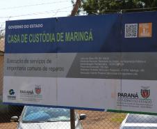 Casa de Custodia de Maringa - Execucao de servicos de  engenharia comuns e reparos -  03/08/2020 -  Foto: Geraldo Bubniak/AEN