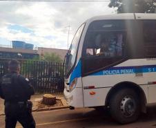 A secretaria estadual da Segurança Pública, por meio do Departamento Penitenciário do Paraná (Depen), concluiu nesta quarta-feira (02/06) a transferência de todos os presos das carceragens das delegacias de Terra Roxa e Terra Boa, na região norte e oeste do estado, respectivamente, para a recém-inaugurada Cadeia Pública de Campo Mourão II. Com esta ação, as duas cadeias serão desativadas. - Curitiba, 02/06/2021  -  Foto: DEPEN-PR/SESP-PR