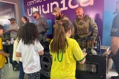 Polícia Penal do Paraná participa de exposição escolar em Cascavel e aproxima crianças da segurança pública
