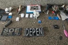 SOE Maringá realiza operação de revista geral na Cadeia de Cianorte e apreende celulares