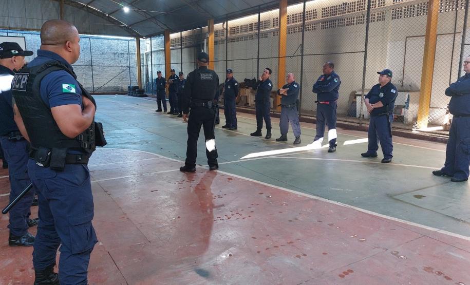 Policiais Penais realizam treinamento para guardas patrimoniais de Cascavel