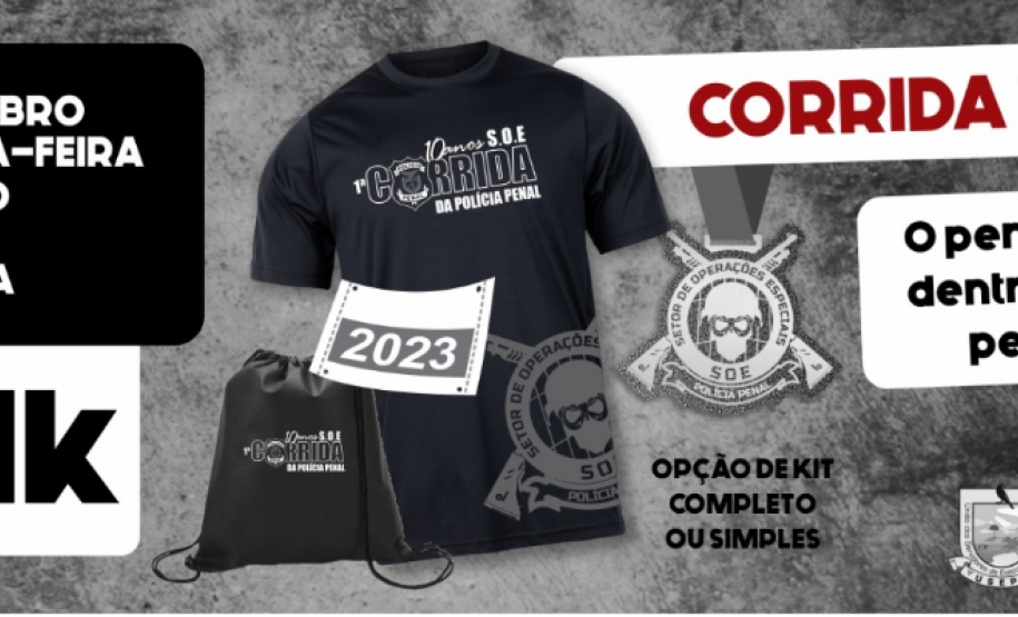 Corrida da Polícia Penal acontecerá em novembro no Complexo Penitenciário de Piraquara