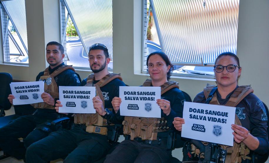Polícia Penal leva 56 servidores para doação de sangue coletiva em todo o Estado