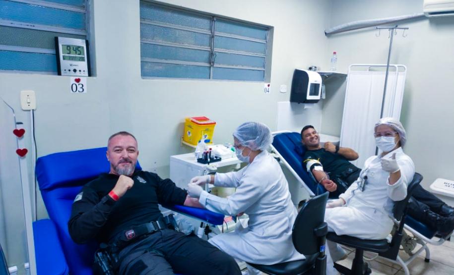 Polícia Penal leva 56 servidores para doação de sangue coletiva em todo o Estado