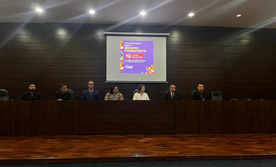 Polícia Penal do Paraná participa do I Fórum Municipal de Saúde no Sistema Prisional, em Ponta Grossa