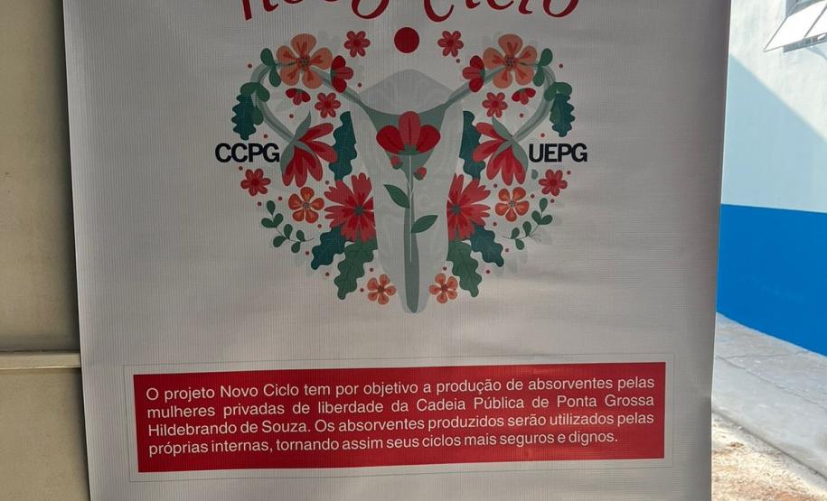 Polícia Penal do Paraná inaugura Fábrica de Absorventes em unidade prisional de Ponta Grossa