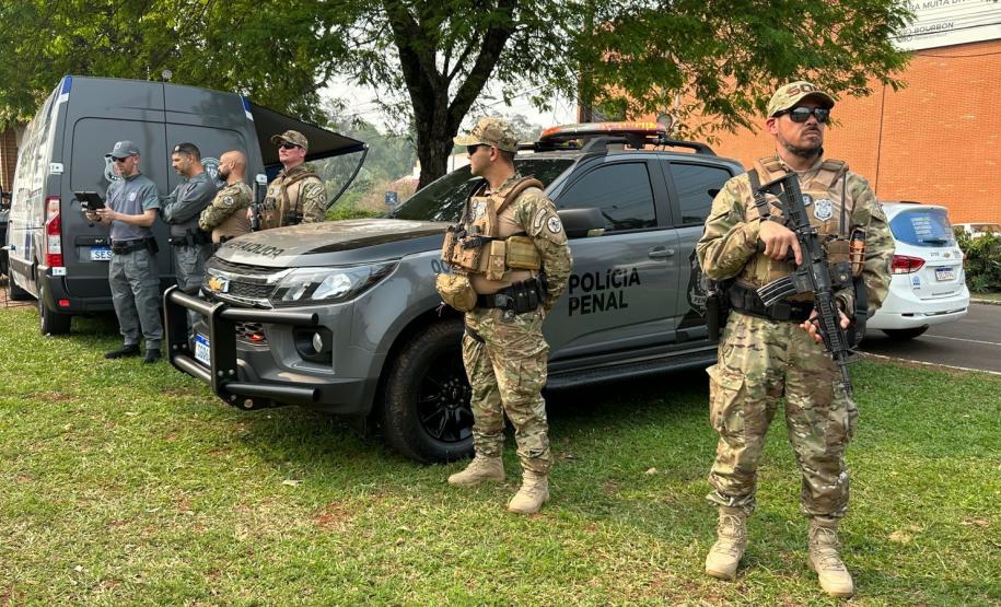 Em operação integrada, Polícia Penal do Paraná e demais forças garantem segurança da reunião do G20 em Foz do Iguaçu