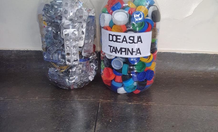 PPPR recolhe tampinhas de plástico em unidades penais em prol de ação social, em Londrina 