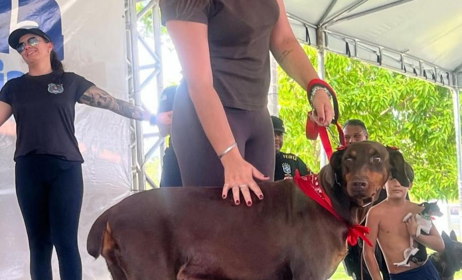 Cãominhada da Polícia Penal promove integração com a comunidade em São José dos Pinhais