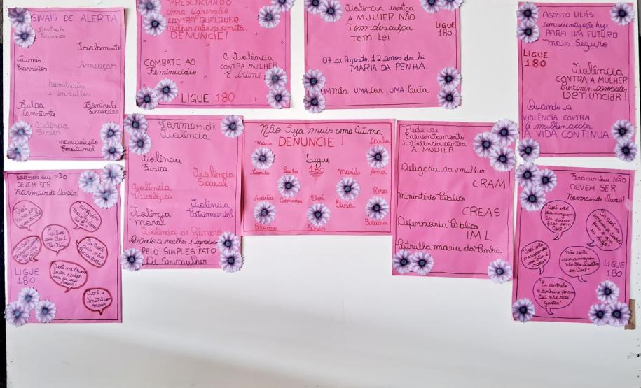 Mulheres privadas de liberdade participam de palestra em alusão ao Agosto Lilás, em Foz do Iguaçu