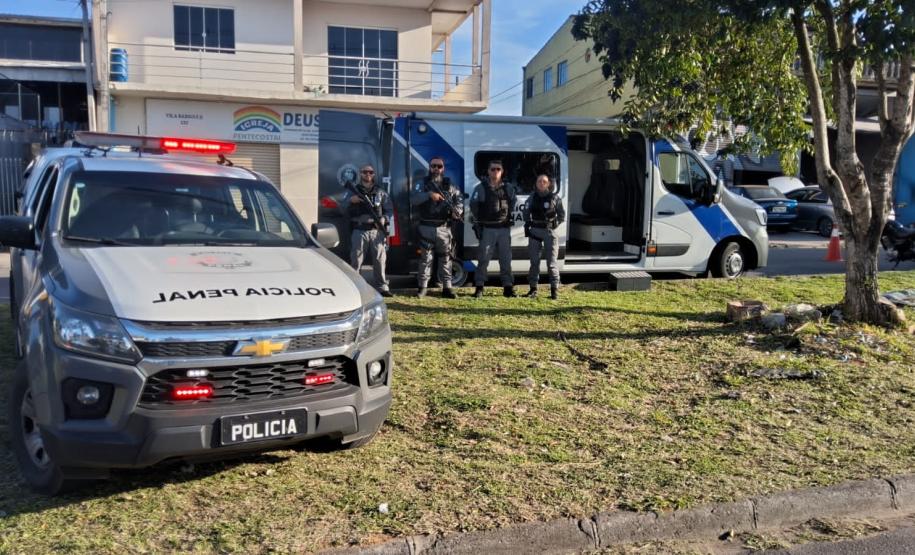 Polícia Penal do Paraná realiza operação de fiscalização de monitorados eletronicamente na Cidade Industrial de Curitiba