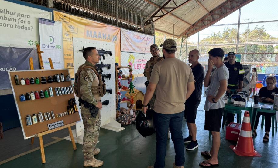 PPPR leva ações de reintegração social e aproximação com a comunidade durante o Paraná em Ação, em Cascavel
