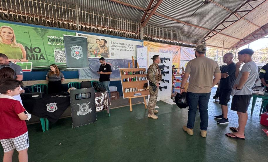 PPPR leva ações de reintegração social e aproximação com a comunidade durante o Paraná em Ação, em Cascavel