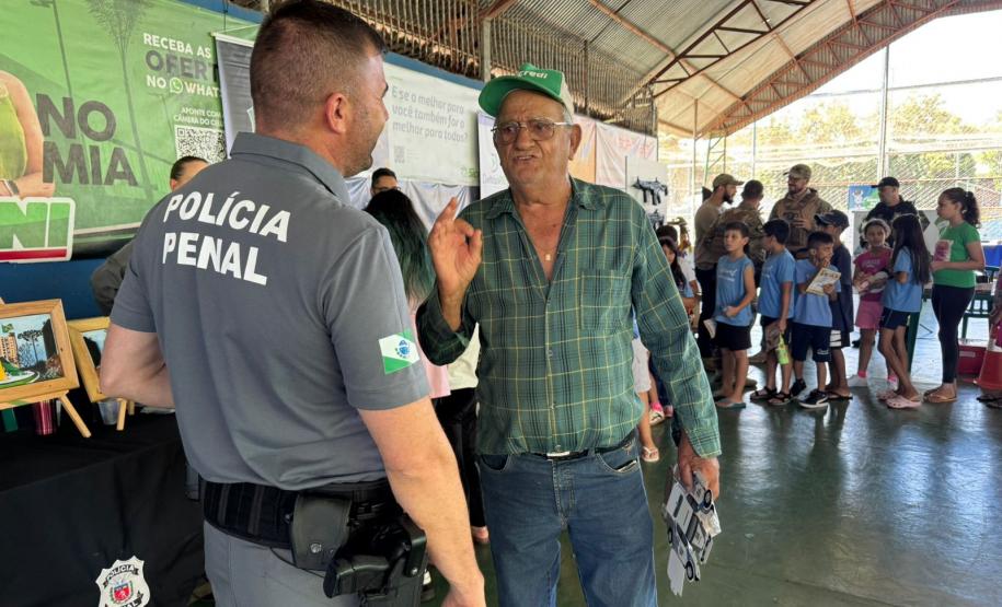 PPPR leva ações de reintegração social e aproximação com a comunidade durante o Paraná em Ação, em Cascavel