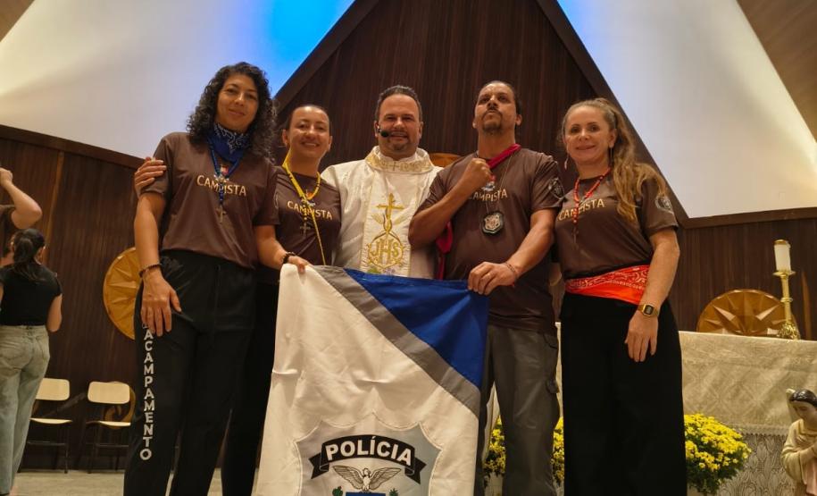 Polícia Penal do Paraná participa do 6º Acampamento Católico Militar realizado pela PMPR
