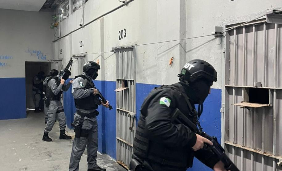Polícia Penal do Paraná reforça segurança penitenciária durante a 11ª fase da Operação Mute