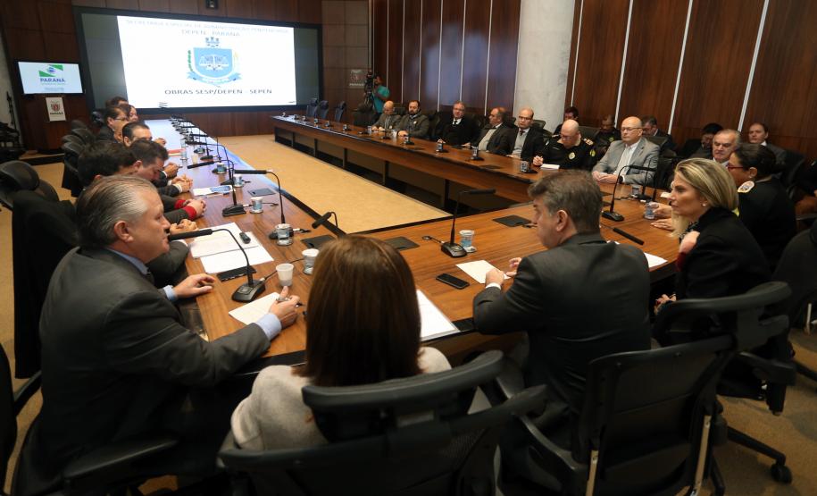 Governadora Cida Borghetti coordena a 4º Reunião de Integração das Forças de Segurança.Curitiba, 22/05/2018.Foto: Orlando kissner/ANPr
