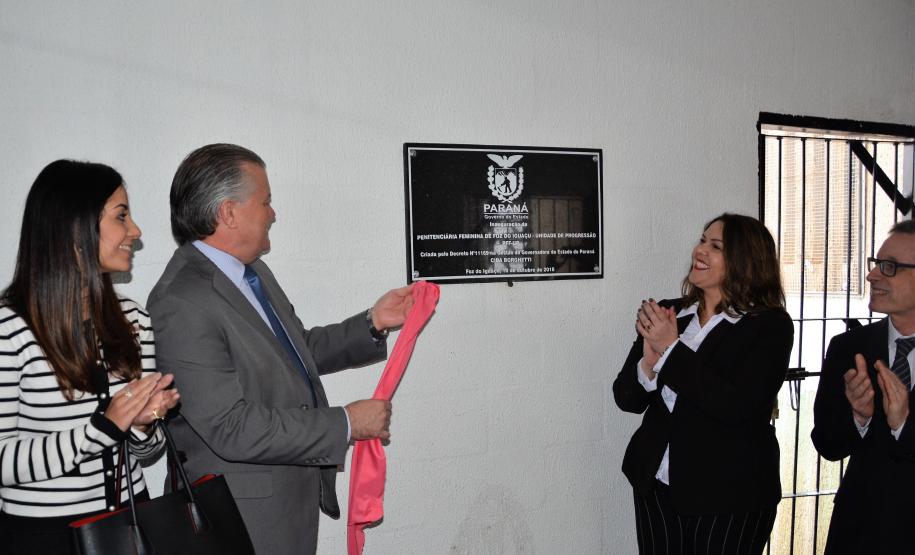 Foi inaugurada nesta quarta-feira (10) a Penitenciária Feminina de Foz do Iguaçu ? Unidade de Progressão (PFF-UP). Com capacidade para 248 presas, o espaço é destinado ao atendimento de mulheres em regime fechado. O objetivo é ofertar atividades que possam preparar as detentas para voltarem ao convívio social após o cumprimento da pena.Foto: SESP