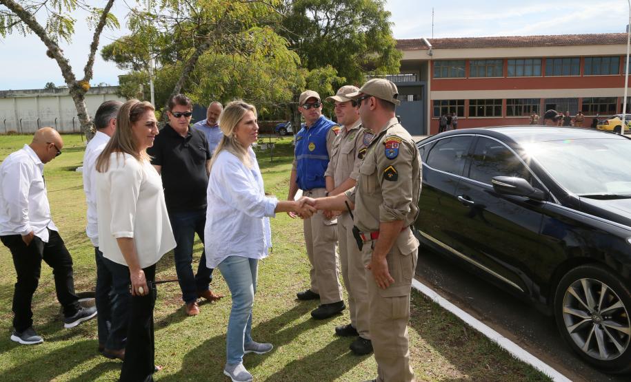 Governadora Cida Borghetti visita as obras  da PEP II e de ampliação da Penitenciária  Estadual de Piraquara.   _  Curitiba, 22/12/2018  -  Foto: Orlando Kissner/ANPr