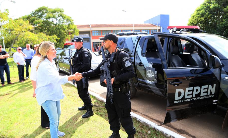 Governadora Cida Borghetti visita as obras  da PEP II e de ampliação da Penitenciária  Estadual de Piraquara.   _  Curitiba, 22/12/2018  -  Foto: Orlando Kissner/ANPr