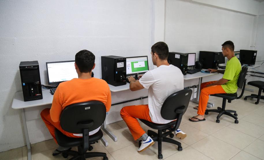 Alfabetização na Penitenciaria Central do Estado. Escola Penitenciária na unidade de progressão.   Curitiba, 28/03/2019 -  Foto: Geraldo Bubniak/ANPr