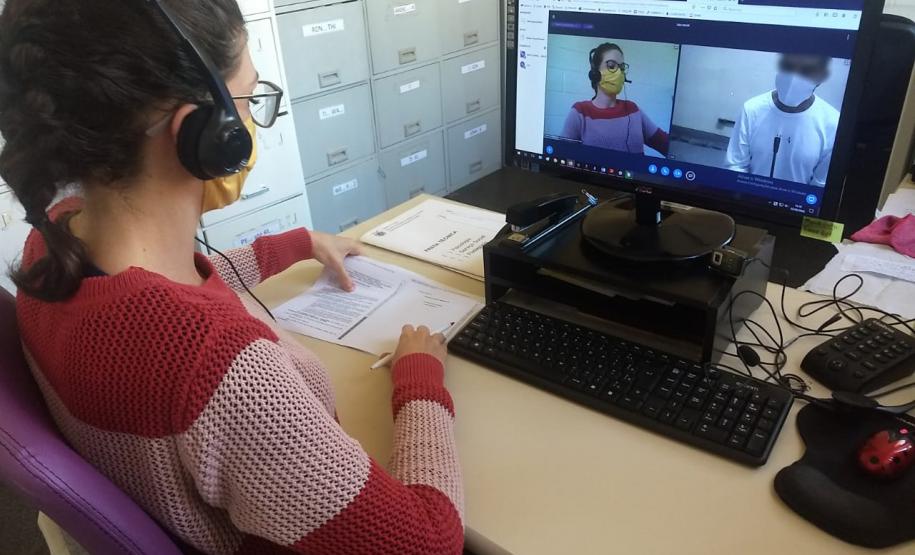 De forma pioneira, Casa de Custódia de Maringá realiza exames criminológicos e de sanidade mental por vídeoconferência